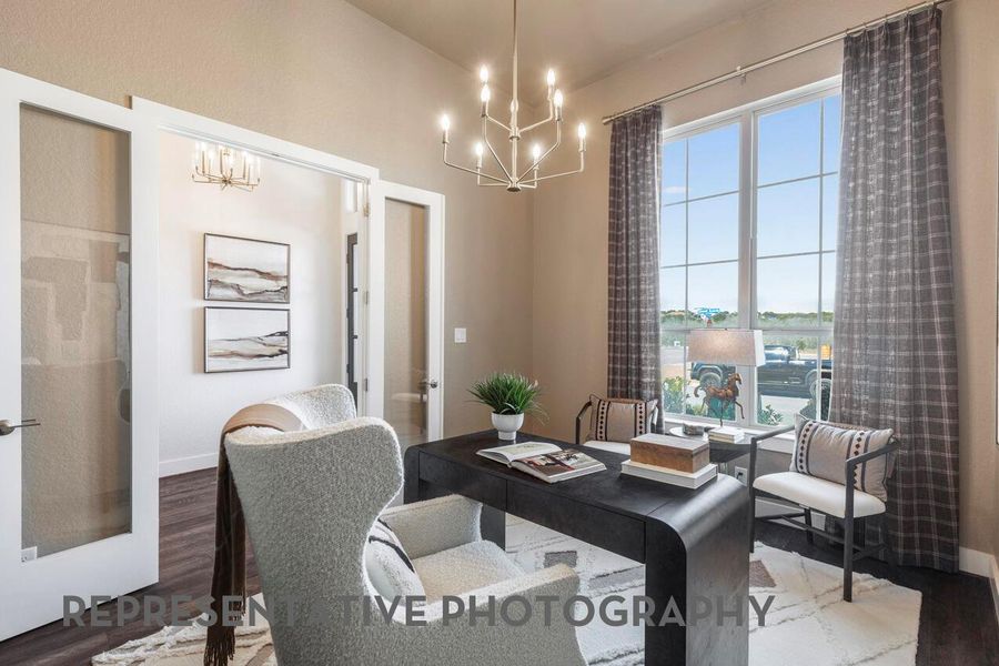 Furnished interior view inside a new home in 6 Creeks at Waterridge, Kyle (Image 24). Furnished interior view inside a new home in 6 Creeks at Waterridge, Kyle (Image 24).