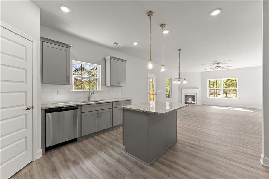 Furnished interior view inside a new home in Thunder Ridge, Dawsonville (Image 12).