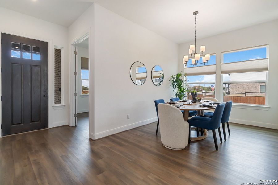 Furnished interior view inside a new home in Woodbridge Farms, La Vernia (Image 17).