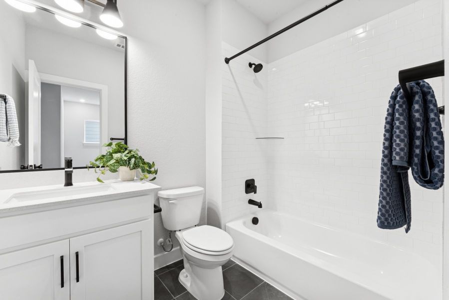 Furnished interior view inside a new home in The Twilight at Goodnight Ranch, Austin (Image 17).