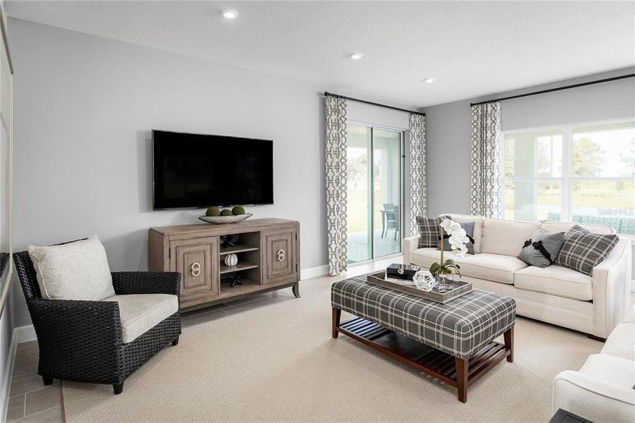 Furnished interior view inside a new home in Hammock Oaks, Lady Lake (Image 3). Furnished interior view inside a new home in Hammock Oaks, Lady Lake (Image 3).