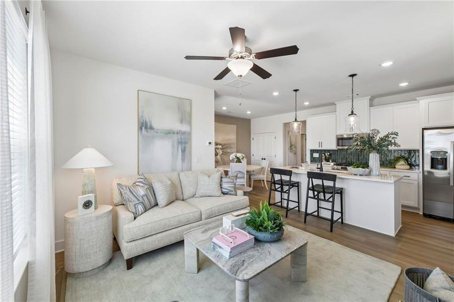 Furnished interior view inside a new home in Tribute, Hoschton (Image 8).