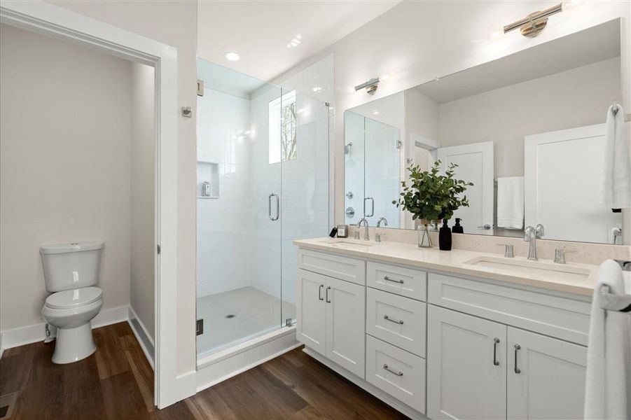 Furnished interior view inside a new home in , Atlanta (Image 19). Furnished interior view inside a new home in , Atlanta (Image 19).