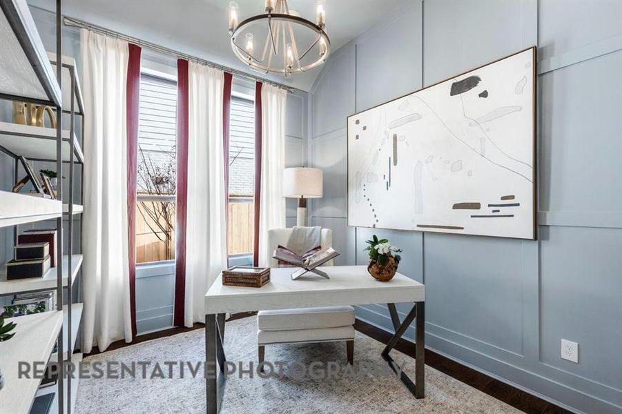 Furnished interior view inside a new home in Landmark, Denton (Image 22).