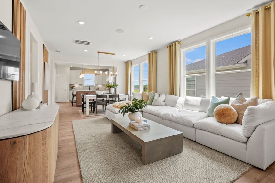 Furnished interior view inside a new home in Carolina Riverside, Belmont (Image 14).
