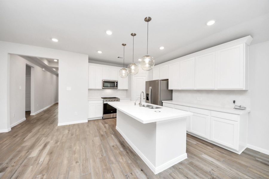 Furnished interior view inside a new home in Sunrise Cove: Landmark Collection, Texas City (Image 2).