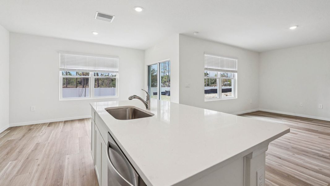 Representative furnished interior of a home built from the Darwin by D.R. Horton in Ocala Crossings South, Ocala (Image 18).