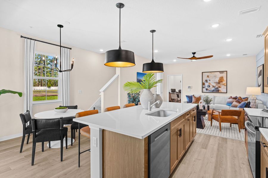 Furnished interior view inside a new home in Shenandoah Reserve, Orlando (Image 35).