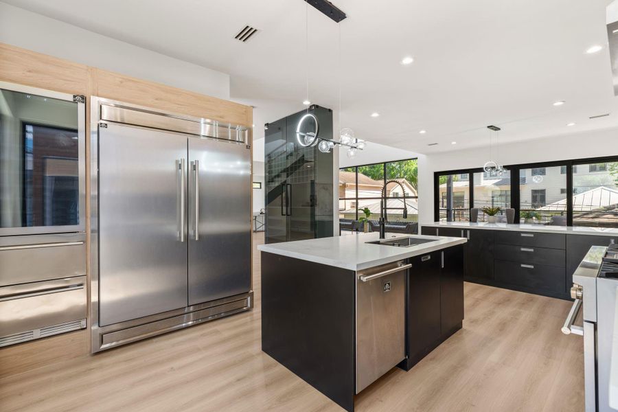 The home is complete with a full Forno appliance package offering top of the line equipment in a home that is built to match.