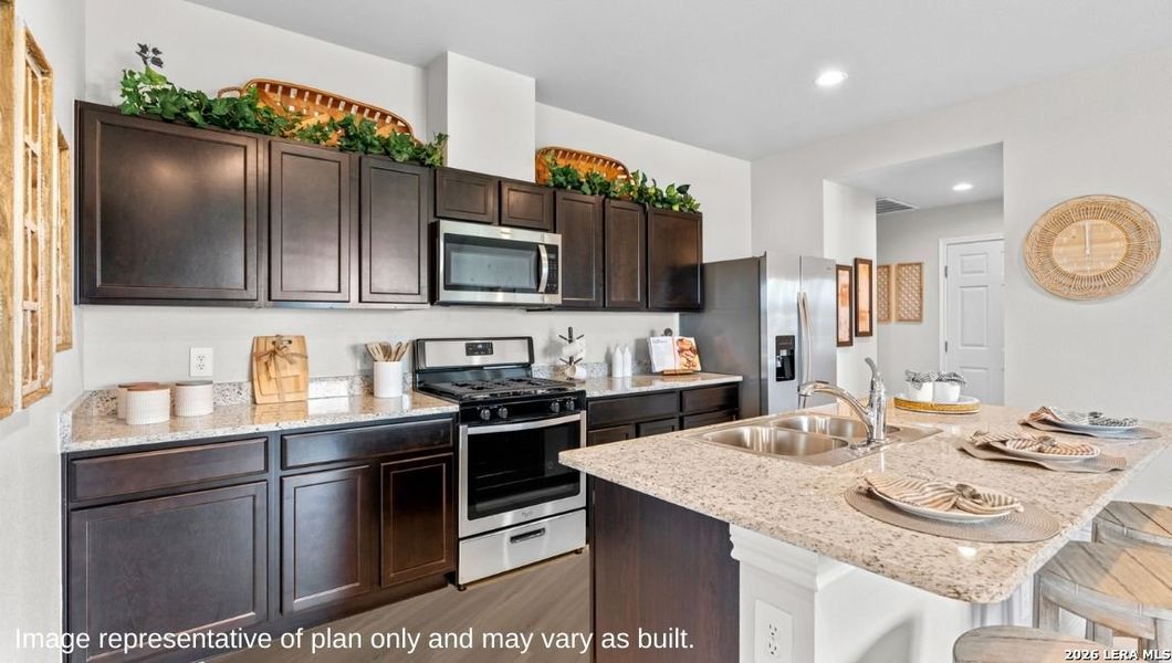 Furnished interior view inside a new home in The Birch at Spencer Ranch, Boerne (Image 19).