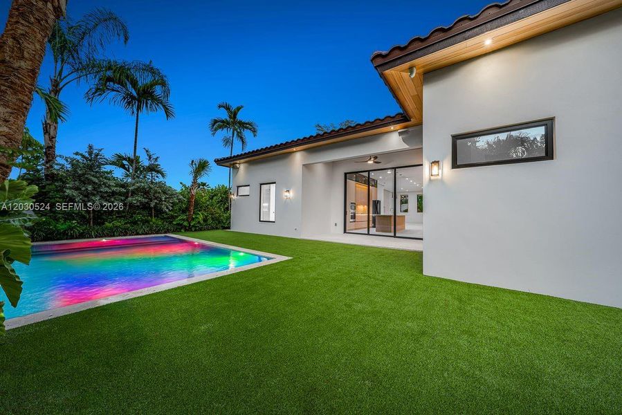 Exterior details and patio area of a home in , Miami (Image 3). Exterior details and patio area of a home in , Miami (Image 3).