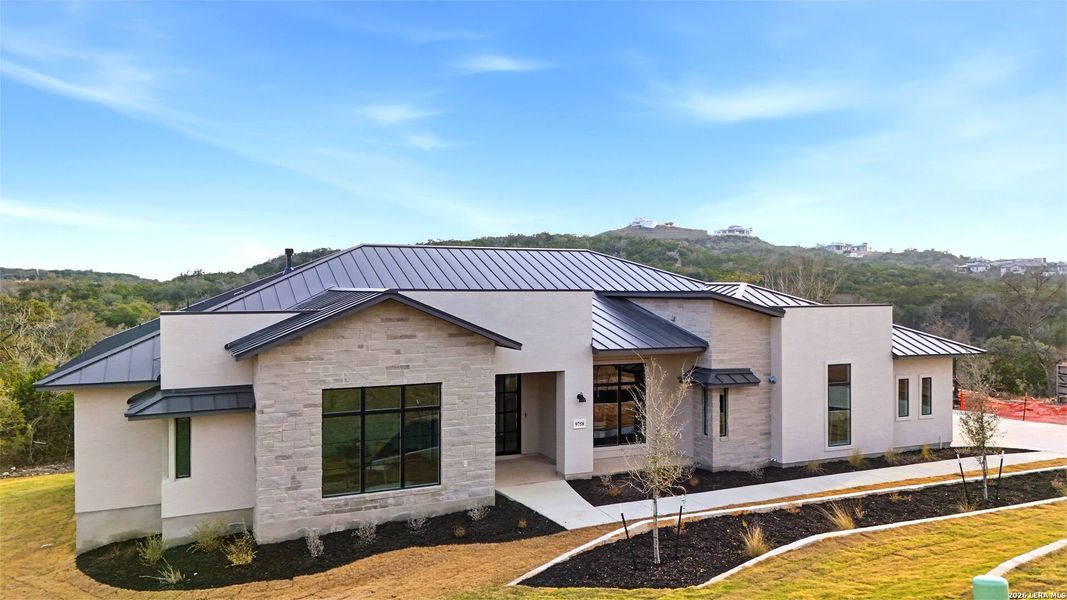 Front exterior of a new home in , San Antonio, TX, highlighting curb appeal (Image 28). Front exterior of a new home in , San Antonio, TX, highlighting curb appeal (Image 28).