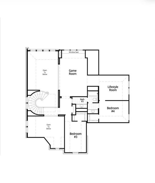 2D floor plan layout for the 223 Plan by Highland Homes in Briggs Ranch, San Antonio, TX (Image 5). 2D floor plan layout for the 223 Plan by Highland Homes in Briggs Ranch, San Antonio, TX (Image 5).
