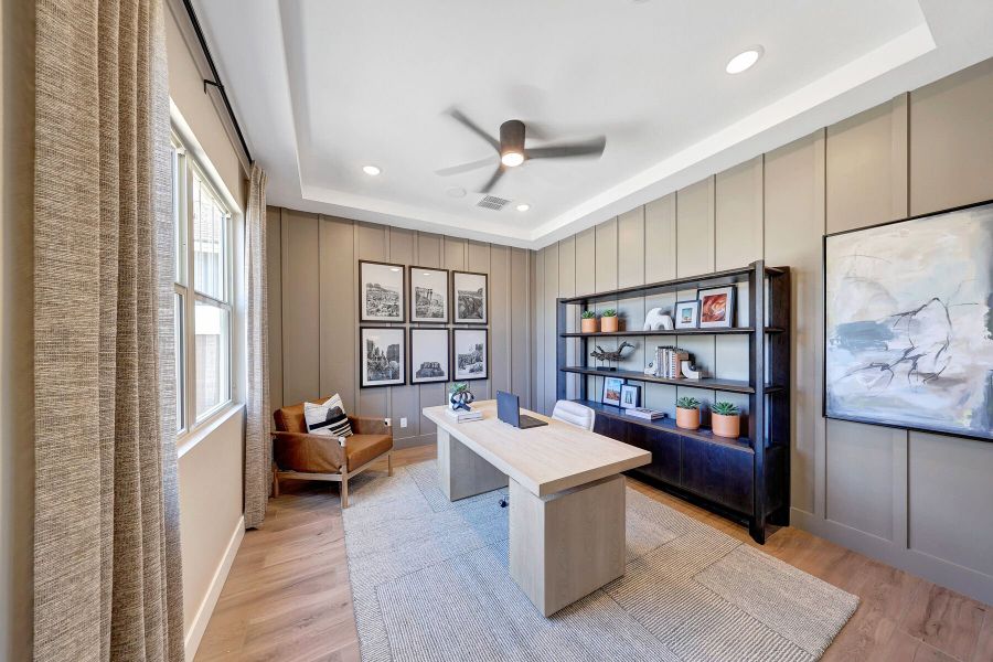 Representative furnished interior of a home built from the Mahogany by Mattamy Homes in Miravida, Surprise (Image 30).