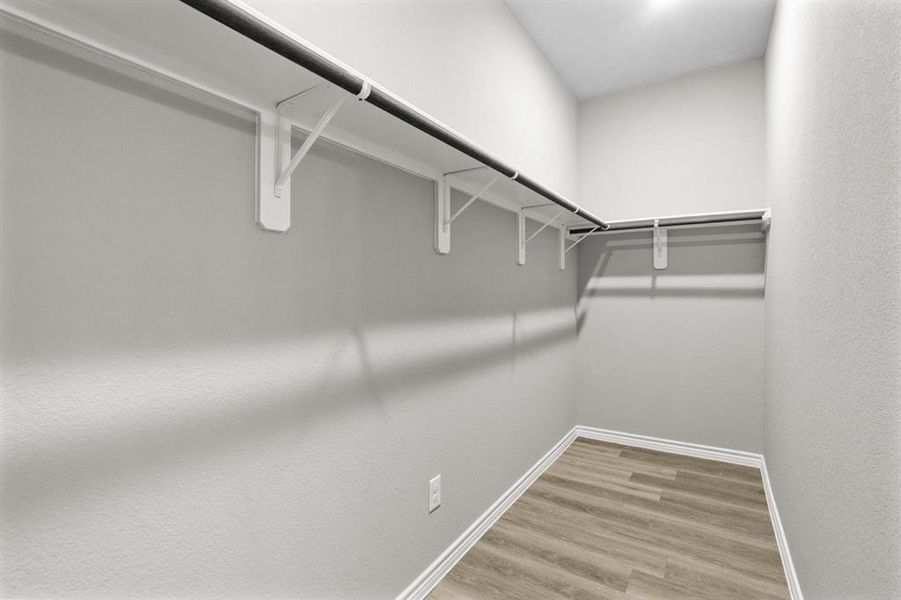 Large walk-in primary closet