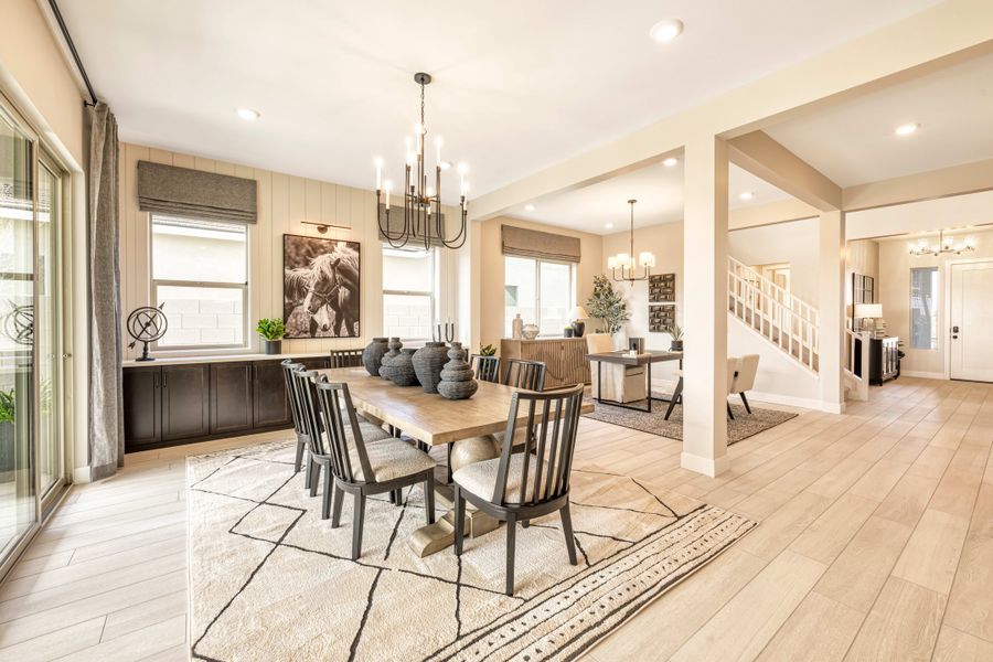 Representative furnished interior of a home built from the Safflower Plan 40-4 by Tri Pointe Homes in Soleo, San Tan Valley (Image 12).