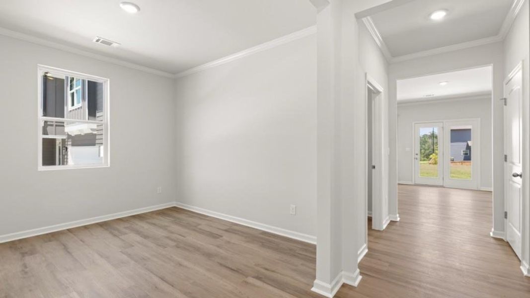 Spacious, unfurnished interior of a new home in Hamptons at Riverwood South, Dallas (Image 22). Spacious, unfurnished interior of a new home in Hamptons at Riverwood South, Dallas (Image 22).