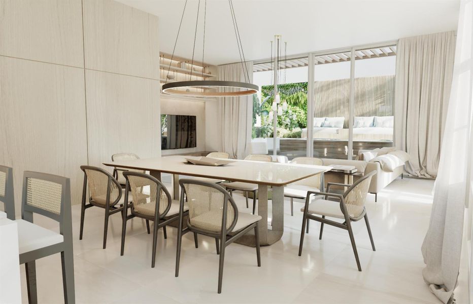 Furnished interior view inside a new home in , Delray Beach (Image 10). Furnished interior view inside a new home in , Delray Beach (Image 10).