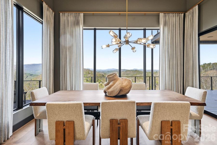 Furnished interior view inside a new home in , Banner Elk (Image 27).