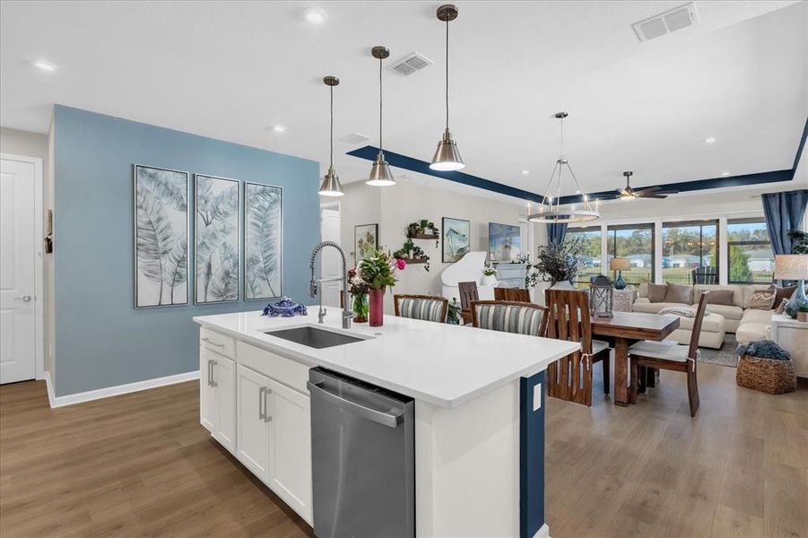 Furnished interior view inside a new home in , Deland (Image 18).