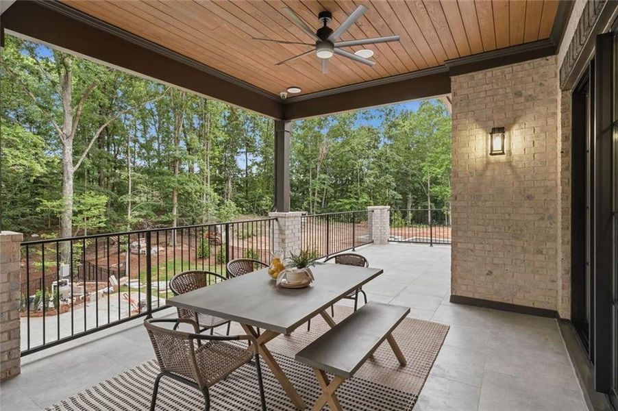 Exterior details and patio area of a home in , Alpharetta (Image 46). Exterior details and patio area of a home in , Alpharetta (Image 46).