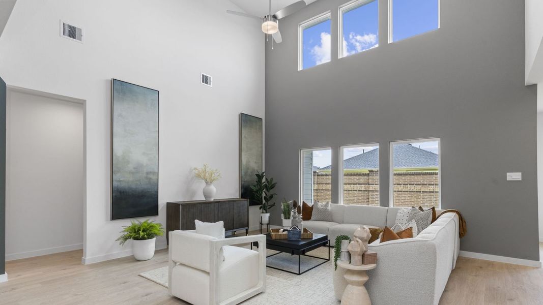 Furnished interior view inside a new home in Tamarron, Fulshear (Image 10).