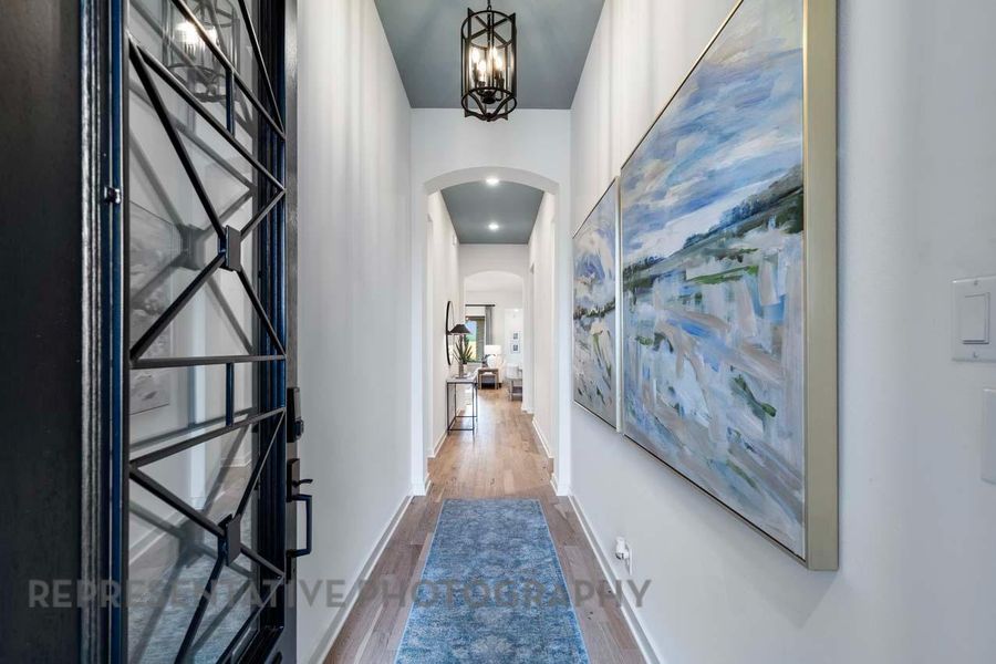 Furnished interior view inside a new home in Wolf Ranch, Georgetown (Image 37).