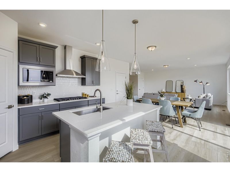 Furnished interior view inside a new home in Country Club Reserve, Fort Collins (Image 15).