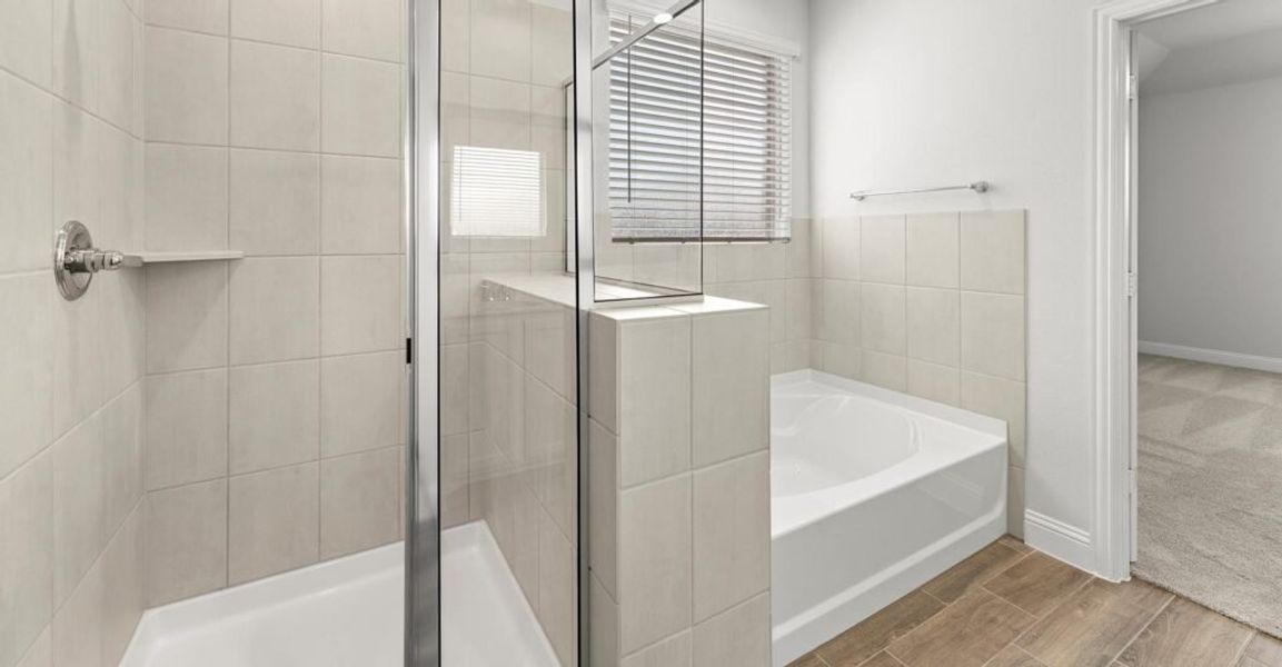 Representative exterior photo of a completed home built from the Goodrich by Impression Homes in Timberbrook, Justin, TX (Image 17).