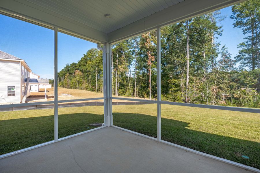 Exterior details and patio area of a home in Oakleaf Chase, Blythewood (Image 3).