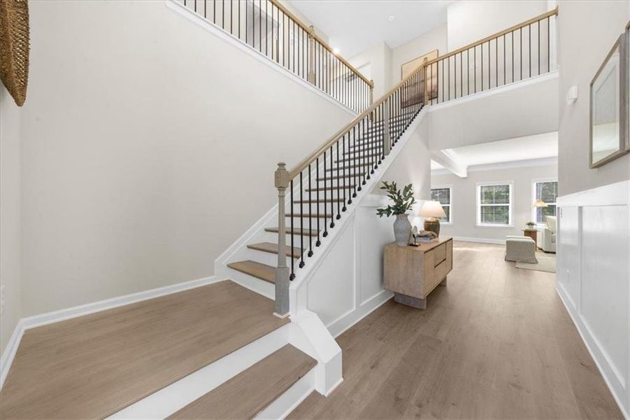 Furnished interior view inside a new home in River Rock, Ball Ground (Image 12).