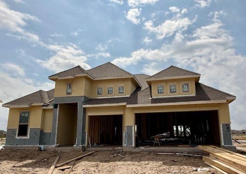 In-progress construction of a new home in The Meadows at Imperial Oaks, Spring, TX (Image 5).