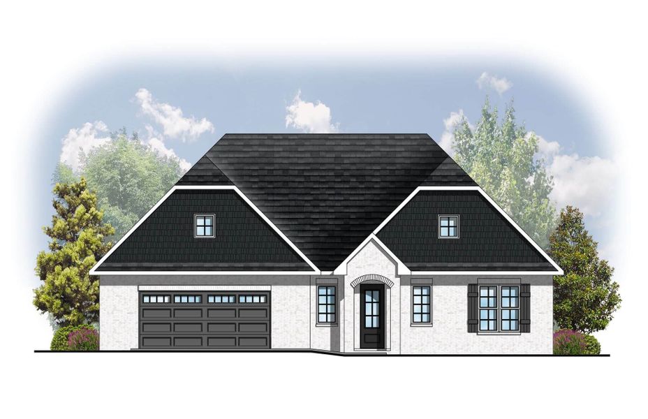 Architectural rendering of home exteriors planned for Enclave At Harvey in Knoxville, TN (Image 2).