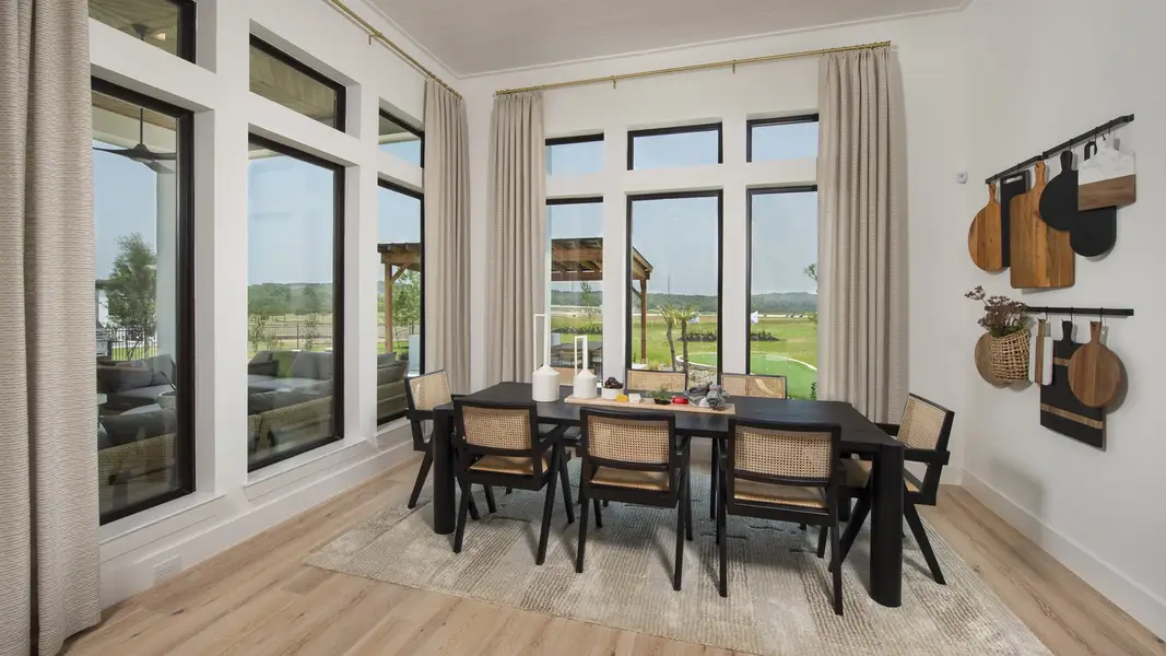 Furnished interior view inside a new home in Thornebrook 1 Acre, Bulverde (Image 4).