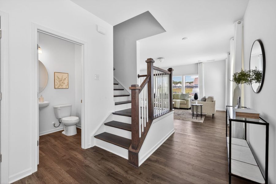 Furnished interior view inside a new home in Morgan Hills, Albemarle (Image 5).