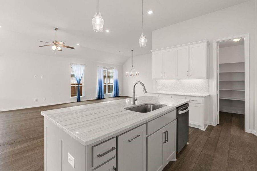 Furnished interior view inside a new home in , Prosper (Image 4).