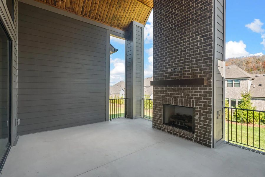 The Belvidere C Outdoor Living Area