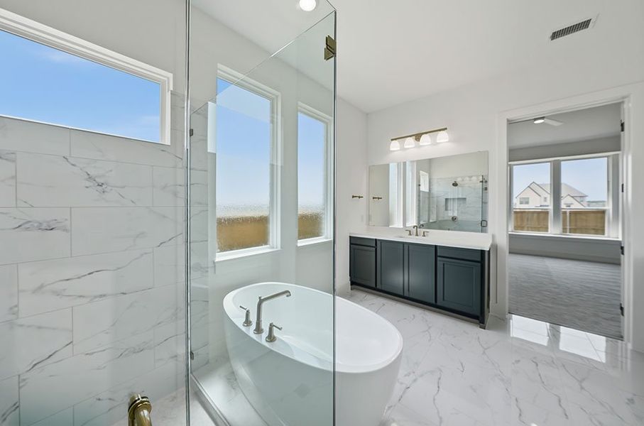 Furnished interior view inside a new home in Furst Ranch, Argyle (Image 11).