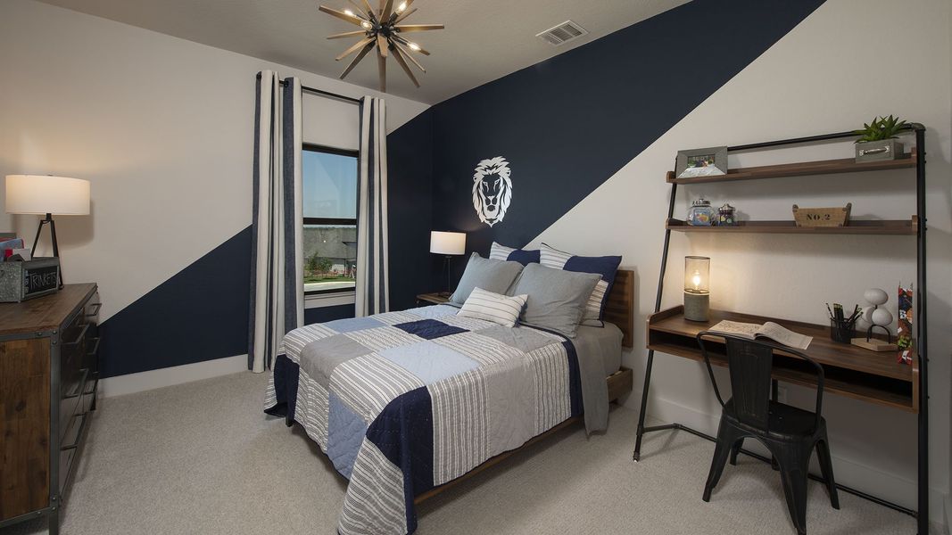 Furnished interior view inside a new home in Weston Oaks 55', San Antonio (Image 14). Furnished interior view inside a new home in Weston Oaks 55', San Antonio (Image 14).