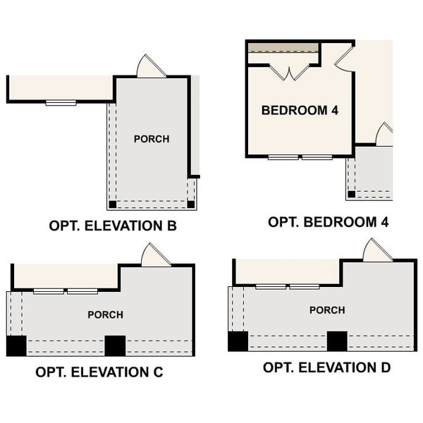 2D floor plan layout for the Champlain by Century Communities in MiraVerde, Crowley, TX (Image 7). 2D floor plan layout for the Champlain by Century Communities in MiraVerde, Crowley, TX (Image 7).