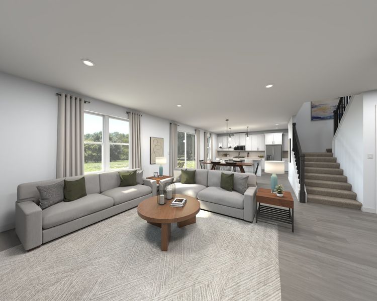 Rendering of the Prato Great Room Rendering of the Prato Great Room