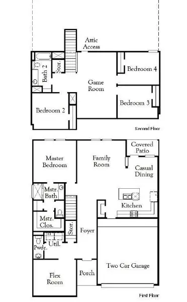 2D floor plan layout of this home in Laurel Landing, Alvin, TX (Image 2). 2D floor plan layout of this home in Laurel Landing, Alvin, TX (Image 2).
