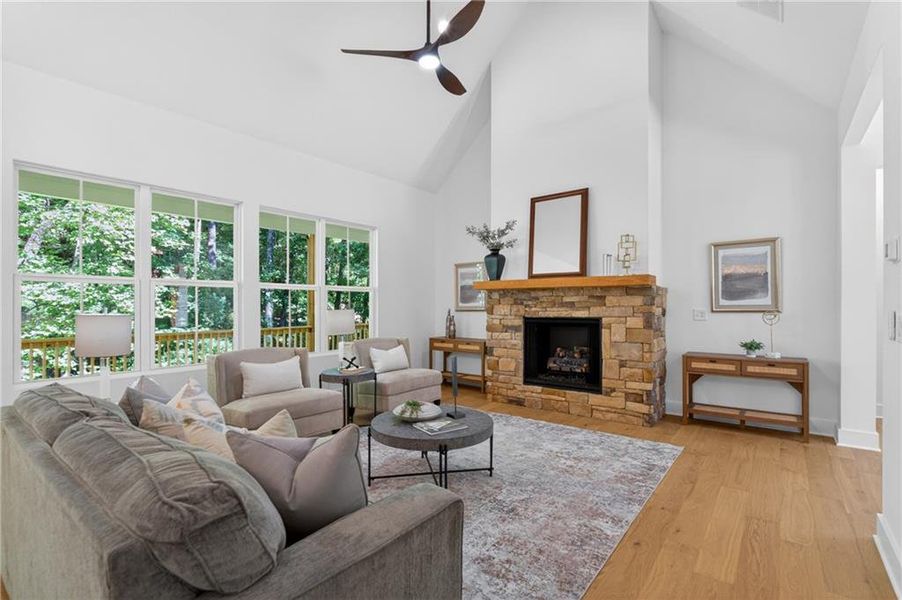 Furnished interior view inside a new home in , Cumming (Image 11).