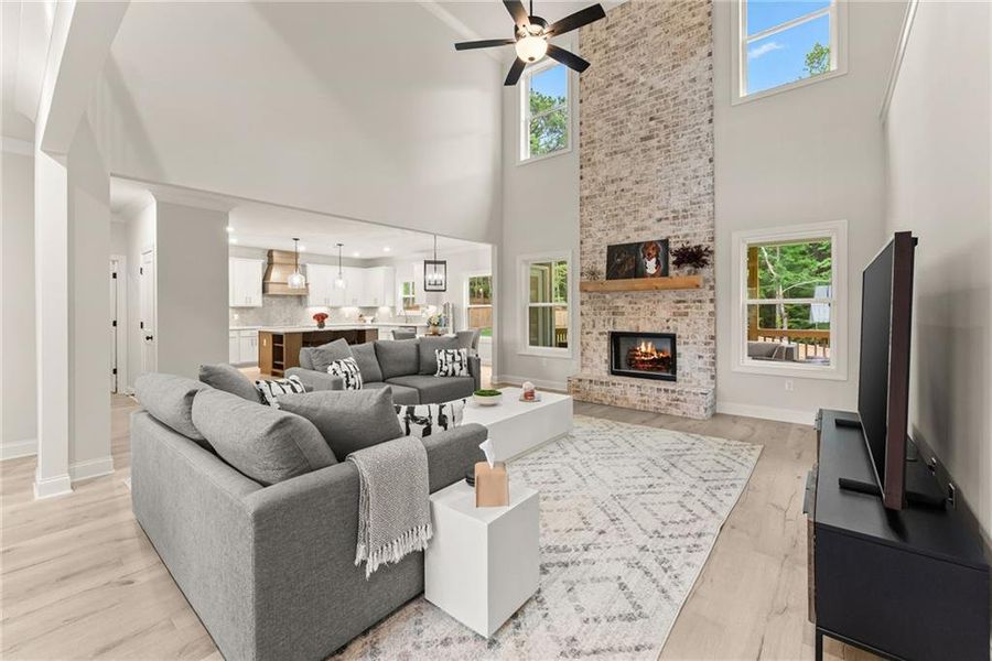Furnished interior view inside a new home in Woodland Hills, Loganville (Image 16). Furnished interior view inside a new home in Woodland Hills, Loganville (Image 16).