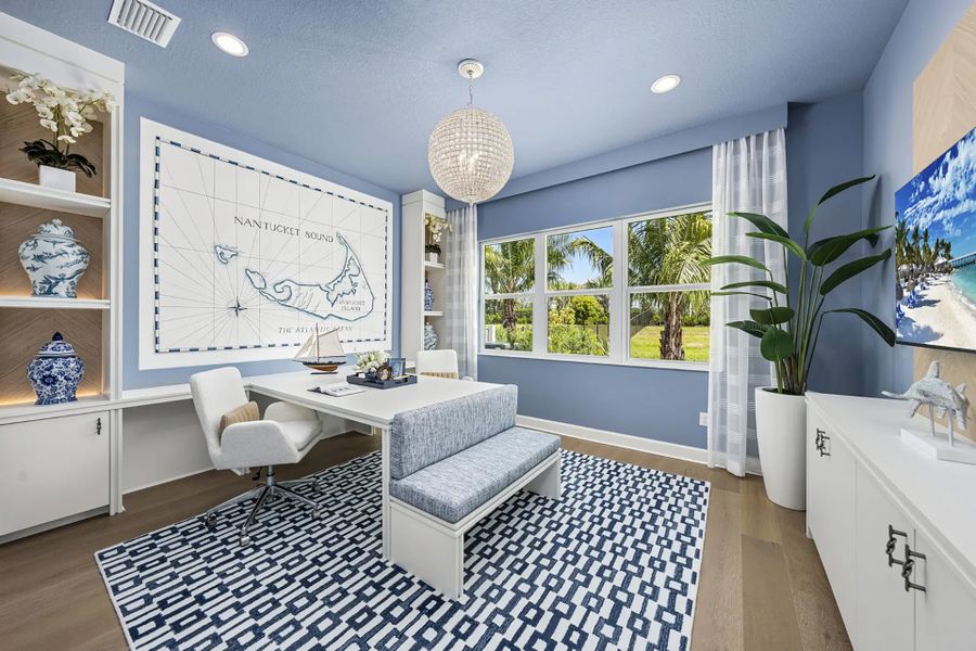 Representative furnished interior of a home built from the Sapphire by GL Homes in Valencia Ridge (55+), Wesley Chapel (Image 14).