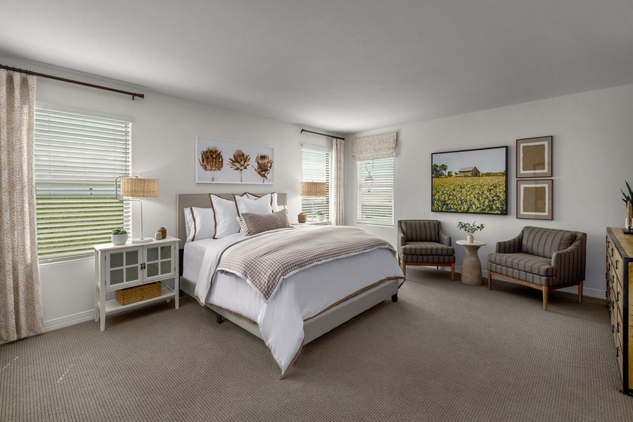 Representative furnished interior of a home built from the 2620 Modeled by KB Home in Ventana de Estrellas Enclaves, Goodyear (Image 8).