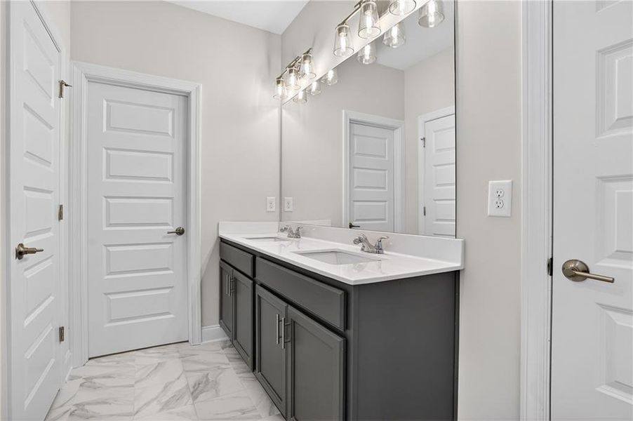 Furnished interior view inside a new home in Waters Edge, Mansfield (Image 6).