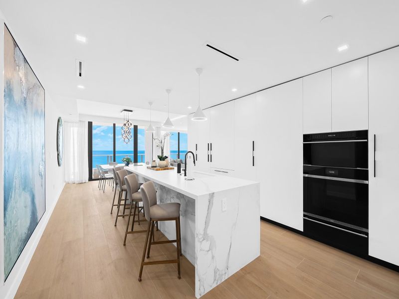 Furnished interior view inside a new home in , Pompano Beach (Image 28).