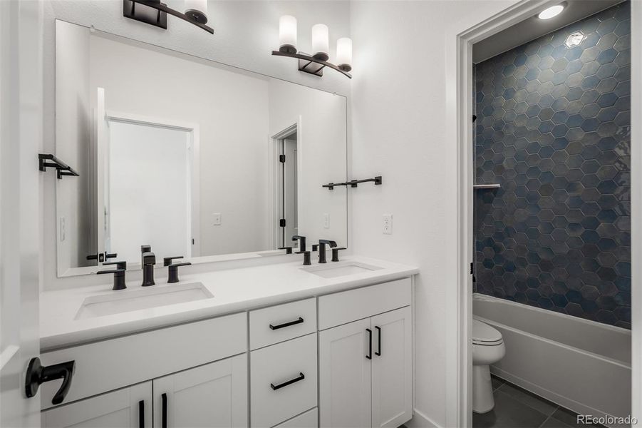 Furnished interior view inside a new home in Revel Crossing at Wolf Ranch - The Panorama Collection, Colorado Springs (Image 14).