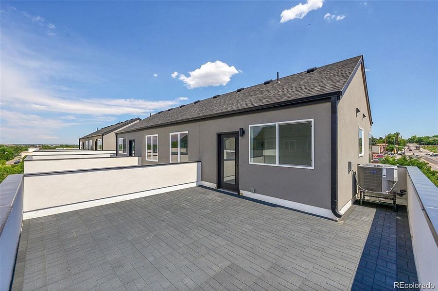 Rooftop looking back at the wetbar.